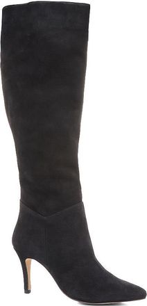 Jones Bootmaker Womens Luz Stiletto Knee High Boots - Black Suede - Size UK 7