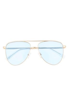 Le Specs The Duke 57mm Aviator Sunglasses in Gold at Nordstrom