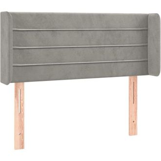 vidaXL Cabecero De Terciopelo Gris Claro 83x16x78/88 Cm Vidaxl