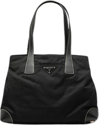 Prada Pre-owned Tote Bag - Dames - Vintage Shopper - Zwart - ONE Size - Leer - Vintage