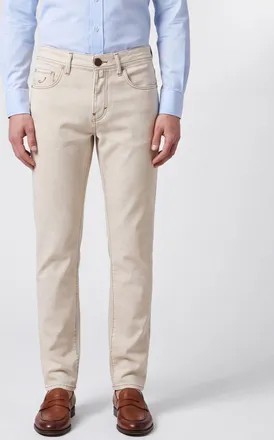 Jacob Cohen Jeans straight in denim di cotone a cinque tasche e vita media