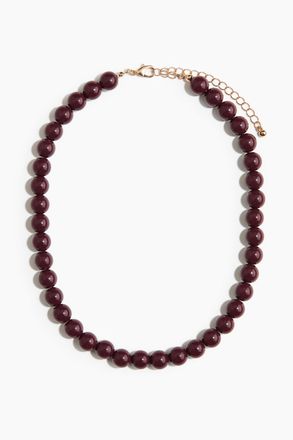 H&M Halskette mit Perlen - Brown