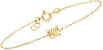 Canaria Canaria Italian 10kt Yellow Gold Butterfly Bracelet
