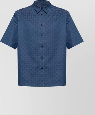 Givenchy shiny monogram 72 denim shirt