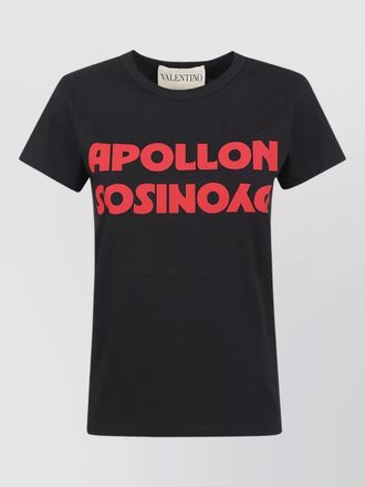 Valentino Garavani paris crew neck graphic print t shirt