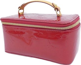 Louis Vuitton Pomme Damour Red Color Leather Vanity Bag (Pre-Owned)