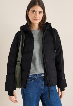 Cecil Steppjacke CECIL, Damen, Gr. XXL (46), schwarz, Steppware, Obermaterial: 100% Nylon. Futter: 100% Polyester, Strukturmuster, unifarben, regular fit no