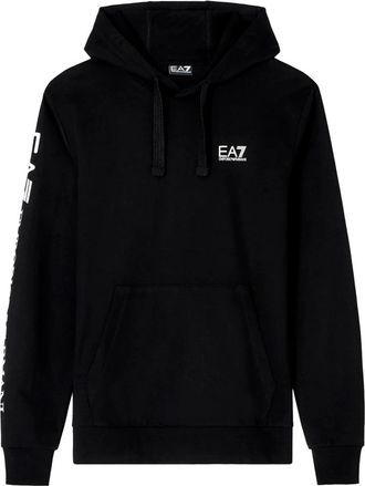 Emporio Armani Train Logo Series Hoodie - Heren - Hoodies - Zwart - L - Katoen - Hoodies & sweatvesten