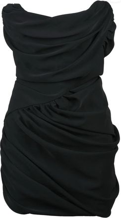 Vivienne Westwood Pointed Corset Mini Dress With Asymmetric Silhouette