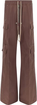 Rick Owens Brown Relaxed Cargo Pants