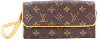 Louis Vuitton Brown Monogram Canvas Twin Pm (Authentic Pre-Loved)