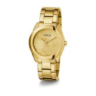 Guess Cubed 40 mm Horloge - Dames - Horloges - Geel - ONE Size - Accessoires