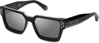 Philipp Plein Brave Shade Zonnebril - unisex - Zonnebrillen - Zwart - 57 MM - Accessoires