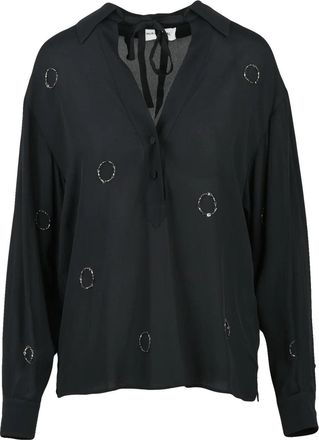 True Royal Black Viscose Womens Shirt