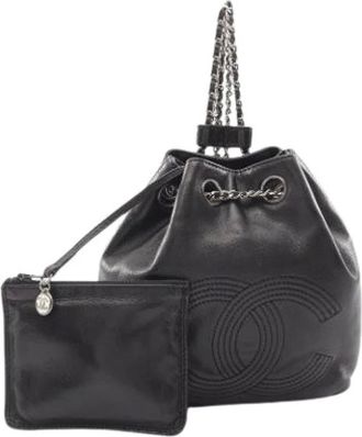 Chanel Pre-owned Cuero bolsos-chanel - Pre-owned - Mujer - Negro - ONE SIZE