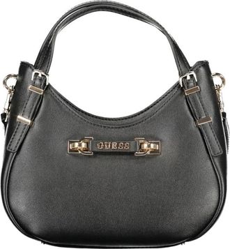 Guess Zwarte Polyethyleen Dames Handtas Lefia - Dames - Handtassen - Zwart - ONE Size - Tassen
