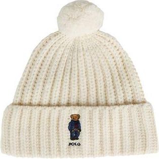 Ralph Lauren Polo Bear Rib Pom-Pom Beanie Hat