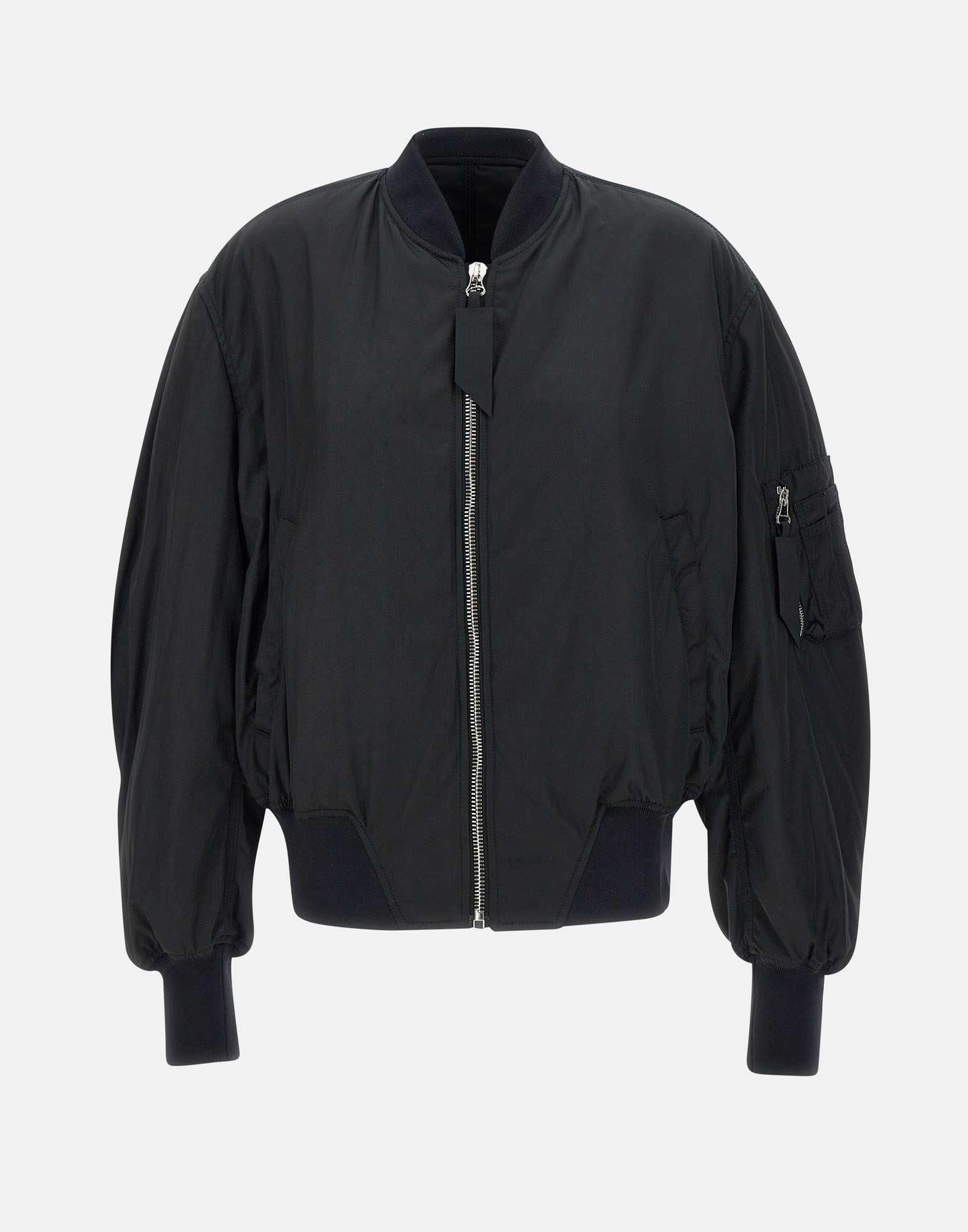 ブルゾン THE ATTICO Women Bomber Jackets 246WCB56L094D002 Silver Buy The Attico Metallic Bomber Jacket 'Silver' - 246WCB56