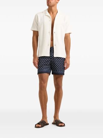 Orlebar Brown Camicia Howell Drop Needles - Bianco