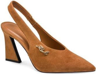 Karl Lagerfeld Lauryn Slingback Pump in Tan at Nordstrom, Size 6.5