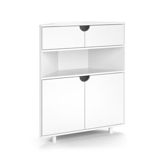 Vicco Aparador Inaro, Blanco, 79 X 96 Cm Con 4 Compartimentos, Vicco