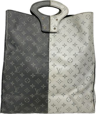 Louis Vuitton Black Gray Tote Bag (Pre-Owned)