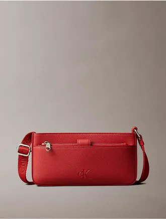 Calvin Klein Jeans Calvin Klein Womens All Day Phone Zip Crossbody Bag - Red - OS