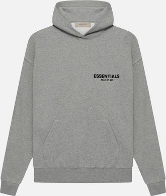Fear of God Mens Fear Of God Dark Oatmeal Essential Hoodie - Grey - Size: 40