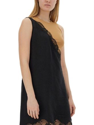 Maison Margiela Viscose and Polyamide Blend Midi Dress - Black