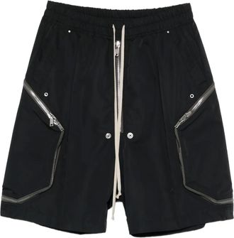 Rick Owens Cargo corti con zip - Nero