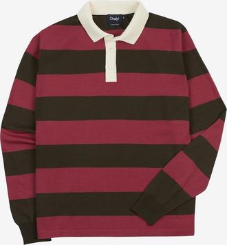 Drake's Gestreiftes Poloshirt aus Jersey