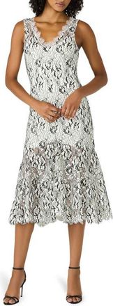 Steve Madden Lissette Midi Dress in Black/White at Nordstrom, Size 12