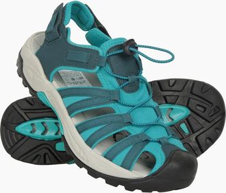 Mountain Warehouse Womens Mountain Warehouse Womens/Ladies Seaside Drainage Sandals - Blue/Green - Size: 7