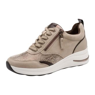 Tamaris Comfort Sneaker - Dames - Schoenen - Beige - Maat: 39 EU Leer