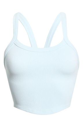 Free People FP Movement All Clear Rib Crop Camisole in Artic Snow at Nordstrom, Size X-Small