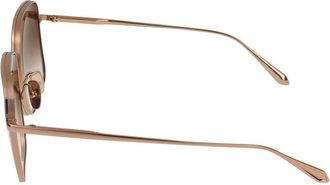 Linda Farrow Womens Lfl1597 Sunglasses Rose Gold Titanium