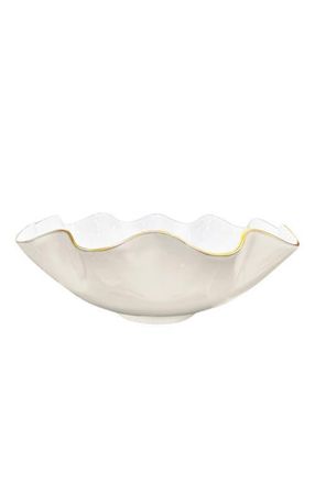 Beatriz Ball Encanto Carola Extra Large Bowl in Cream And White at Nordstrom, Size X-Large