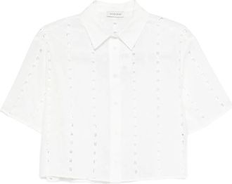 Anine Bing Lincoln Button Eyelet Shirt