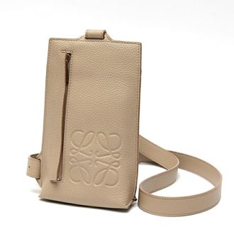 Loewe Grayish Leather Sling Bag (Pre-Owned)