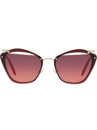 Miu Miu Eyewear Occhiali da sole Noir - Rosso