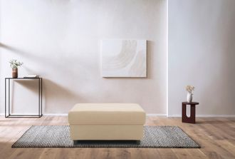 Domo Collection Polsterhocker »Turah 2 in Cord oder Luxus-Microfaser« moderner Polsterhocker, passend zum Ecksofa, B/T/H: 83/60/44 cm