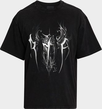 Rta Mens Colin Cyber Sigilism Oversized T-Shirt