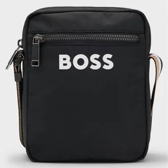 HUGO BOSS Textured Logo Crossbody Bag