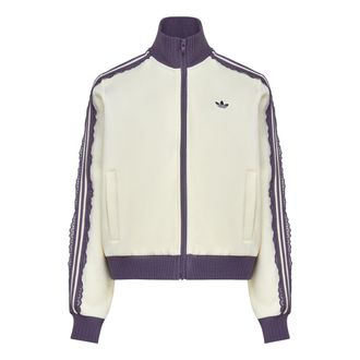 adidas (WMNS) adidas Knit Track Top Asia Sizing Off White LF2334