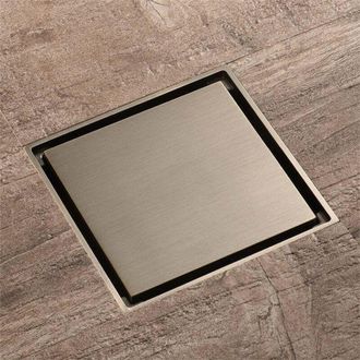 OEM Desag&uuml;e Cuadrado De Suelo De 10x10 Cm - Desag&uuml;e Invisible En Bronce Verde - Resistente Al &Oacute;xido Y La Corrosi&oacute;n - F&aacute;cil Instalaci&oacute;n