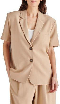 Steve Madden Tiara Short Sleeve Blazer in Khaki at Nordstrom Rack, Size X-Small