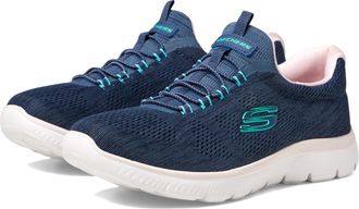 Skechers Womens Summits Sneaker, Navy/Multi=nvmt, 12 UK Wide
