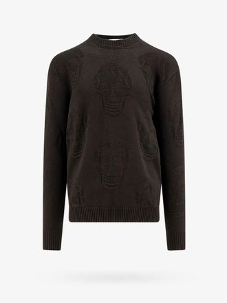 Alexander McQueen Cotton sweater with skull motif - ALEXANDER MCQUEEN - gender_Man