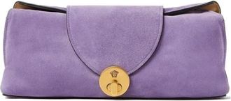 Versace Vivian Suede Clutch - Dames - Clutches - Paars - ONE Size - Leer - Tassen
