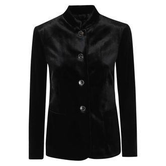 Kiltie Dames, Jassen, Zwart, Maat: XS Leer